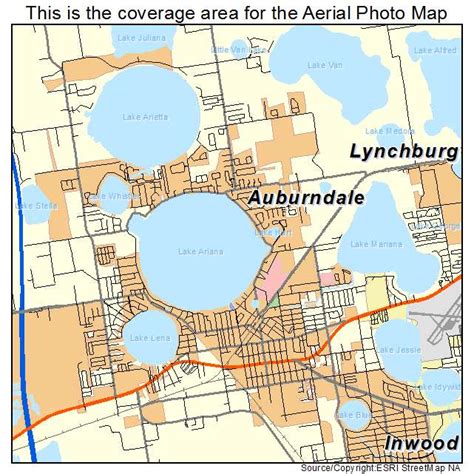 Aerial Photography Map of Auburndale, FL Florida