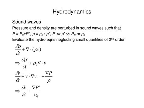 PPT - Hydrodynamics PowerPoint Presentation, free download - ID:672466