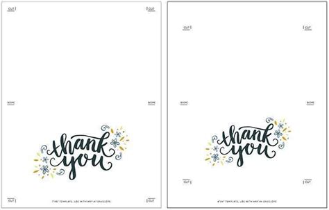 Free Printable Thank You Card Template Word - Cards Design Templates