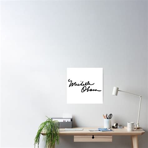 "Michelle Obama Signature" Poster for Sale by popdesigner | Redbubble