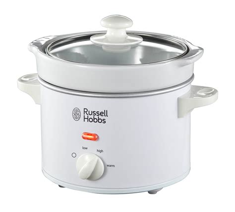 Russell Hobbs Compact Slow Cooker 22730, 2 L - White: Amazon.co.uk: Kitchen & Home