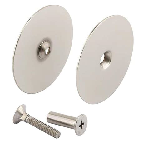 Prime-Line Door Hole Cover Plate, 2-5/8 in. Diameter, Satin Nickel U ...