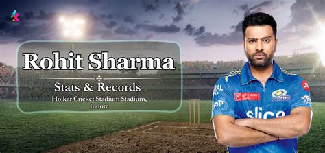 Rohit Sharma IPL Stats in Holkar Cricket Stadium Stadium, Indore