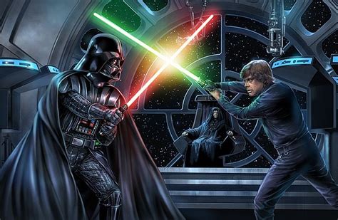 Darth Vader Vs Luke Skywalker (Poster) by drybowjap.deviantart.com on ...