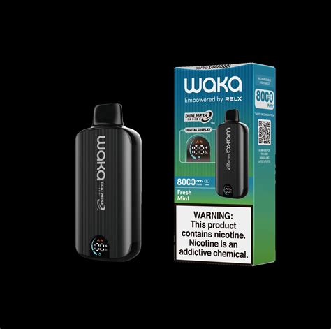 USA Us Waka Dm8000I Puffs Disposable Vape Rechargeable Battery Display Screen 5% Nicotine Salt ...