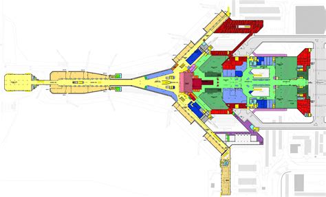 Kuwait airport map - Kuwait international airport terminal map (Western Asia - Asia)