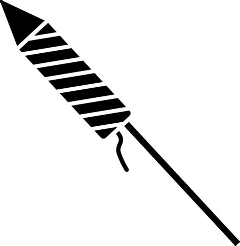 Isolated Black and White firework rocket icon. 24949925 Vector Art at Vecteezy