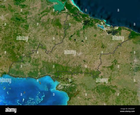 Las Tunas, province of Cuba. Low resolution satellite map Stock Photo ...