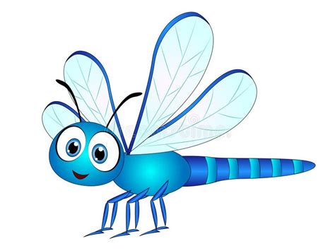 Blue Dragonfly Clipart