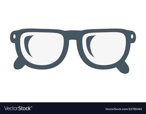 Glasses lens cartoon Royalty Free Vector Image