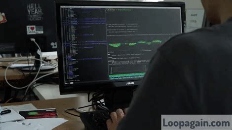 GIF programming laptop hacking - animated GIF on GIFER