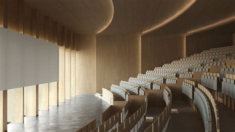 decmyk: Powerhouse Company creates serene mass-timber lecture hall for Tilburg University