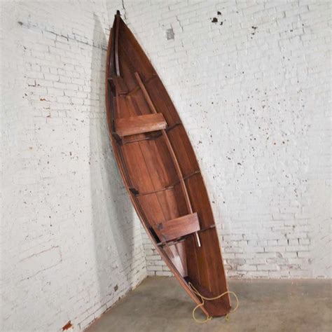 Vintage Wooden Rowboat for Maritime or Nautical Décor at 1stDibs