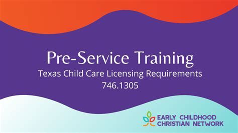 Pre-Service Training – Early Childhood Christian Network