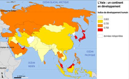 L'Asie : un continent en développement - Assistance scolaire personnalisée et gratuite - ASP