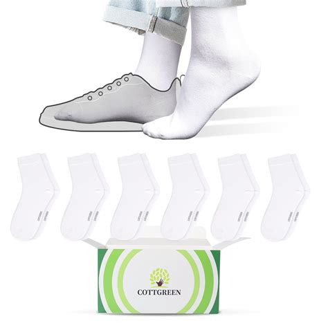 6 Pack Mens Dress Socks-White - Walmart.com