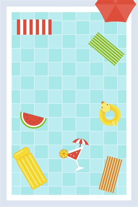 Swimming pool Poster with summer element 678359 Vector Art at Vecteezy