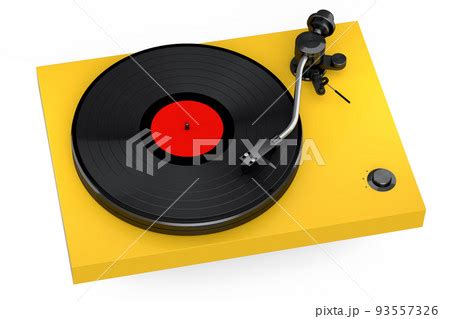 Vinyl record player or DJ turntable with retro...のイラスト素材 [93557326] - PIXTA