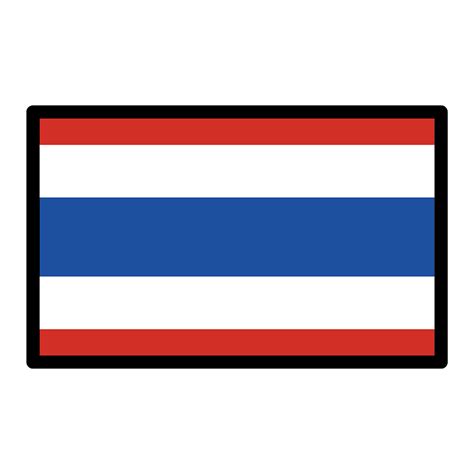 Thailand flag emoji clipart. Free download transparent .PNG | Creazilla