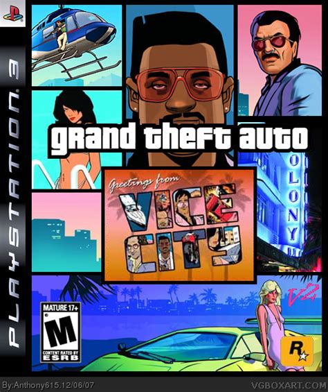 Grand Theft Auto Vice City Xbox 360 Box Art Cover by Anthony615