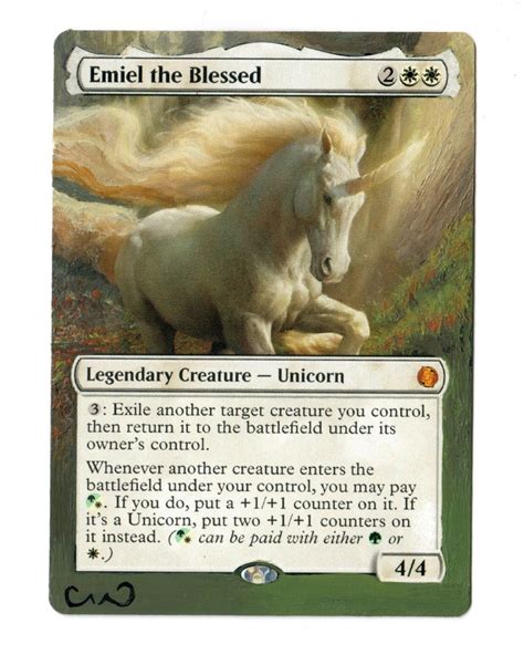 Emiel the Blessed Altered Full Art MTG Magic Commander EDH Selesnya Jumpstart - Etsy