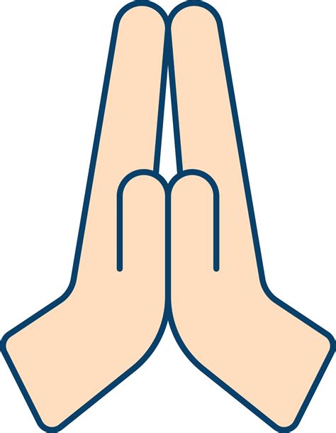 Namaste And Pray Hands Symbol Or Icon. 24158128 Vector Art at Vecteezy