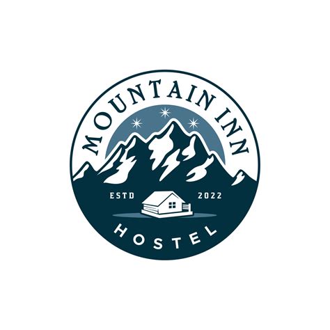 Mountain View With House Icon, Logo For Hotel Hostel Cabin Rental Design Inspiration 6004419 ...