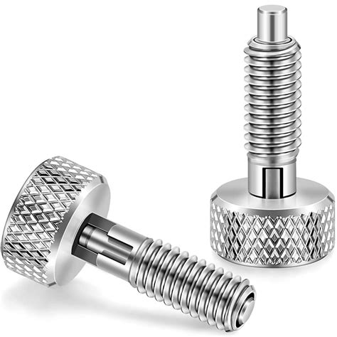 Hand Retractable Spring Plunger with Knurled Handle Stainless Steel ...