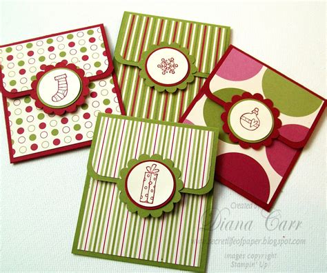 Stampin' Up! Christmas Gift Card Holders | Christmas gift card holders, Gift card holder ...