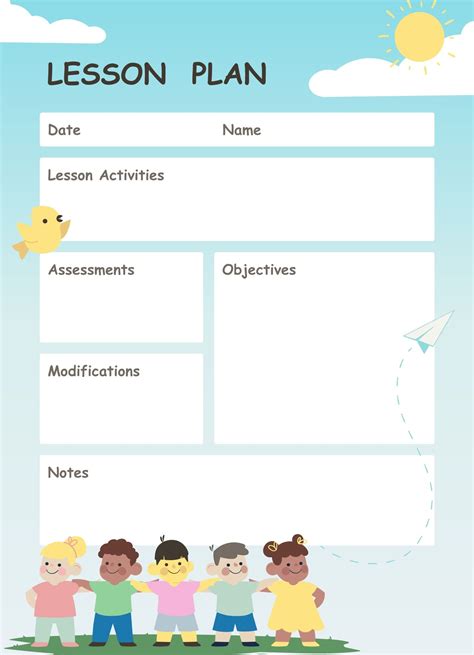 Kindergarten Art Lesson Plan Free Google Docs Template in 2022 | Kindergarten art lessons ...