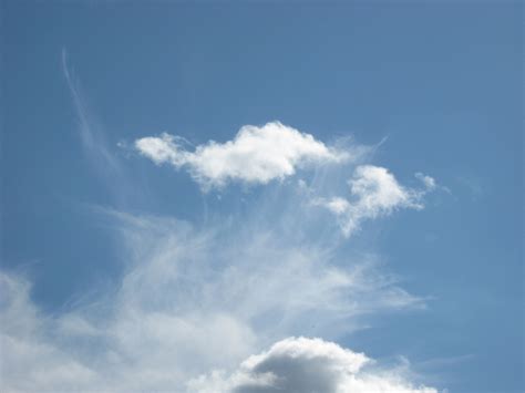 Blue Sky With White Clouds Free Stock Photo - Public Domain Pictures