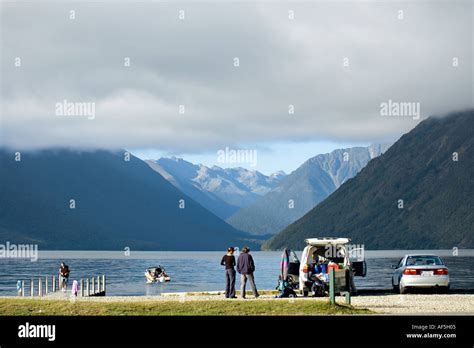 Lake Rotoiti Nelson Lakes Stock Photo - Alamy