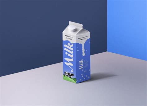 Milk Carton Mockup - Mockup World