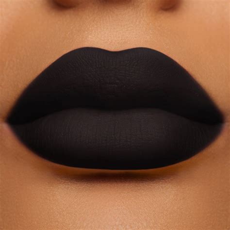 Black Velvet Matte Lipstick | Black matte lipstick, Black lipstick, Lipstick makeup