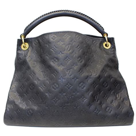 LOUIS VUITTON Artsy MM Empreinte Monogram Shoulder Bag Black-US