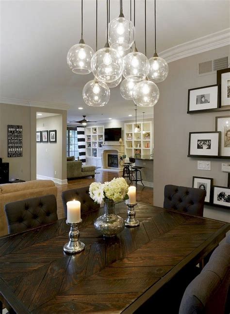 100+ Lovely and Elegant Dining Room Chandelier Lighting Ideas #diningroom #chandelierlighti ...