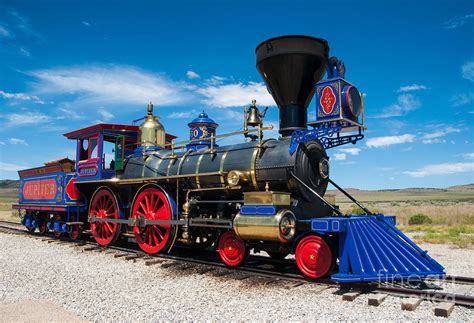 Historic Jupiter Steam Locomotive - Promontory Point Photograph by Gary Whitton - Pixels Merch