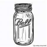 Mason Jar Coloring Pages  Free & Printable sketch template