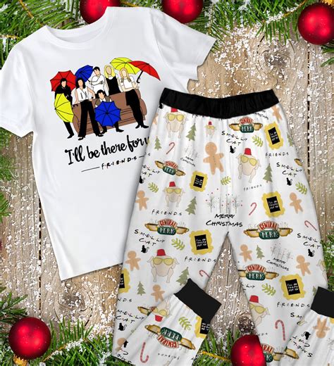 Friends TV Show Christmas Pajamas Set Friends TV Show Pajamas - Etsy