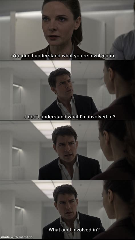 Tom Cruise is now unsure of what he's involved in from Mission ...