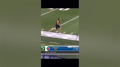 Justin Herbert 40 yard dash - YouTube