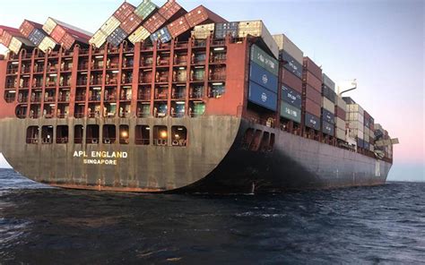 Huge Cargo Ship Loses Dozens of Containers in Rough Sea Conditions off ...