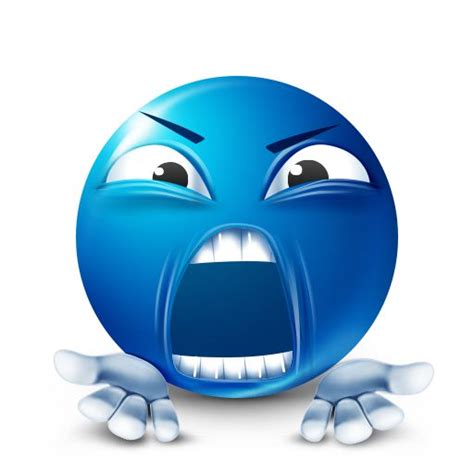 Arguing Blue Smiley | Blue emoji, Emoji meme, Funny emoji