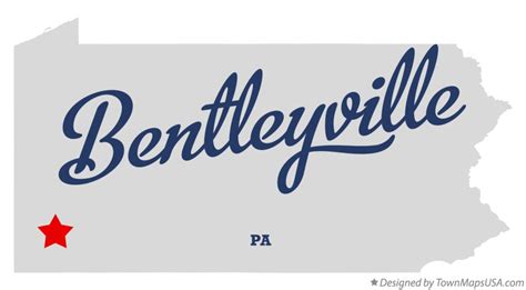 Map of Bentleyville, PA, Pennsylvania