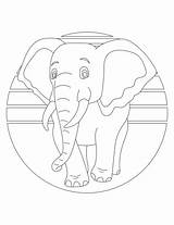 Elephant Coloring Page Wild Animal Kids Who Love — Stock  sketch template