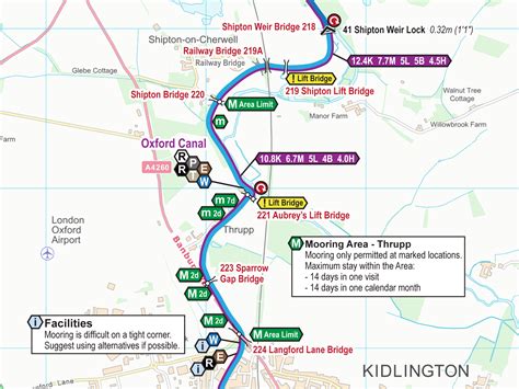 √ Lancaster Canal Map Bridge Numbers