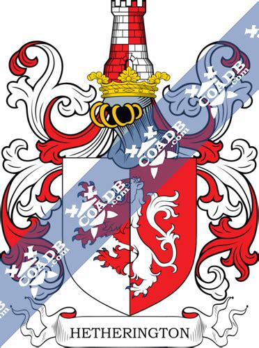 Hetherington Family Crest, Coat of Arms and Name History