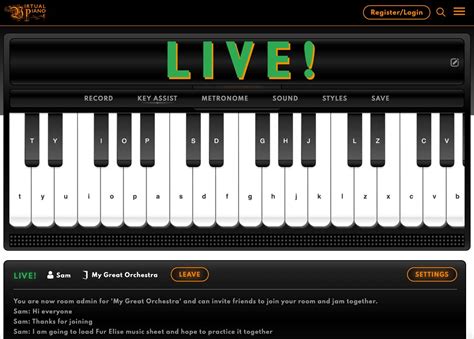 LIVE | Virtual Piano