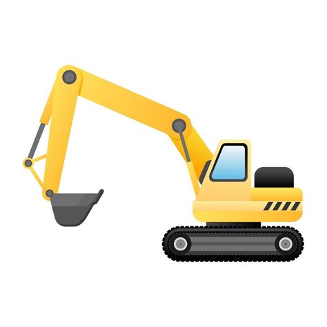 construction excavator cartoon vector illustration isolated object 6363685 Vector Art at Vecteezy