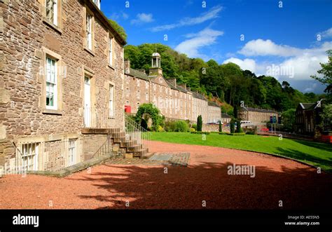 UK Scotland Lanark New Lanark World Heritage Site Robert Owens House ...